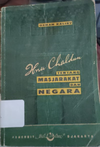 Image of IBNU CHALDUN TENTANG MASJARAKAT DAN NEGARA