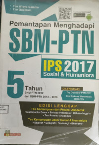 Image of PEMANTAPAN MENGHADAPI SBM-PTN IPS 2017 SOSIAL DAN HUMANIORA