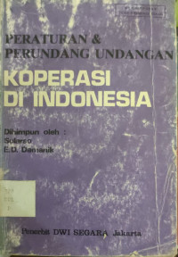 Image of PERATURAN DAN PERUNDANG UNDANGAN KOPERASI DI INDONESIA