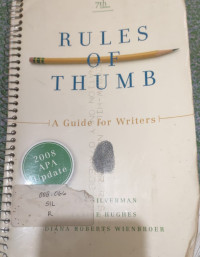 Image of RULES OF THUMB