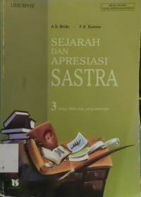 Image of SEJARAH DAN APRESIASI SASTRA 3