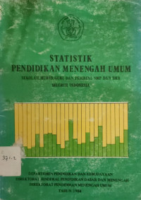 Image of STATISTIK PENDIDIKAN MENENGAH UMUM